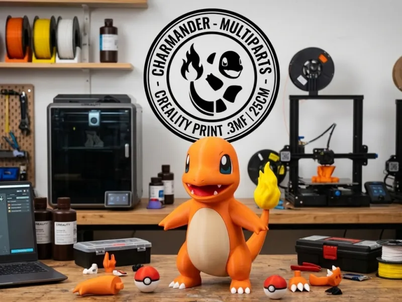 Charmander Pokémon Multipart Figure (25cm)