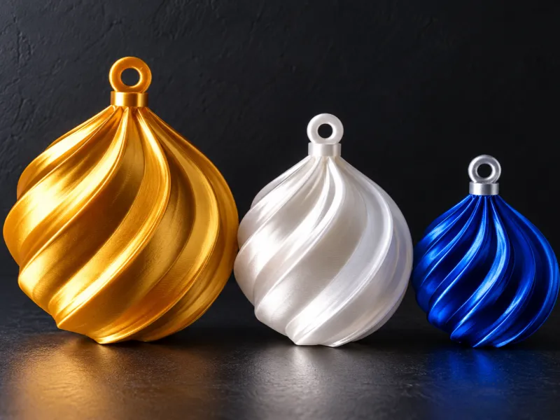 Spiral Christmas Baubles