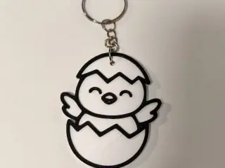 Hatching Easter Chick Keychain
