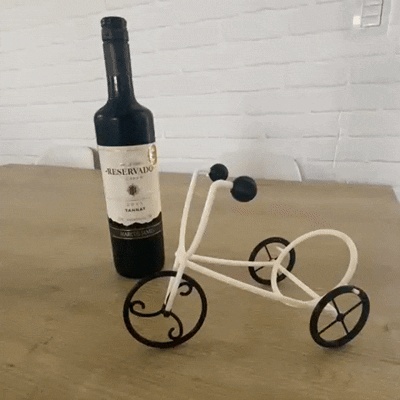 Suporte de Vinho - Bicicleta Vintage