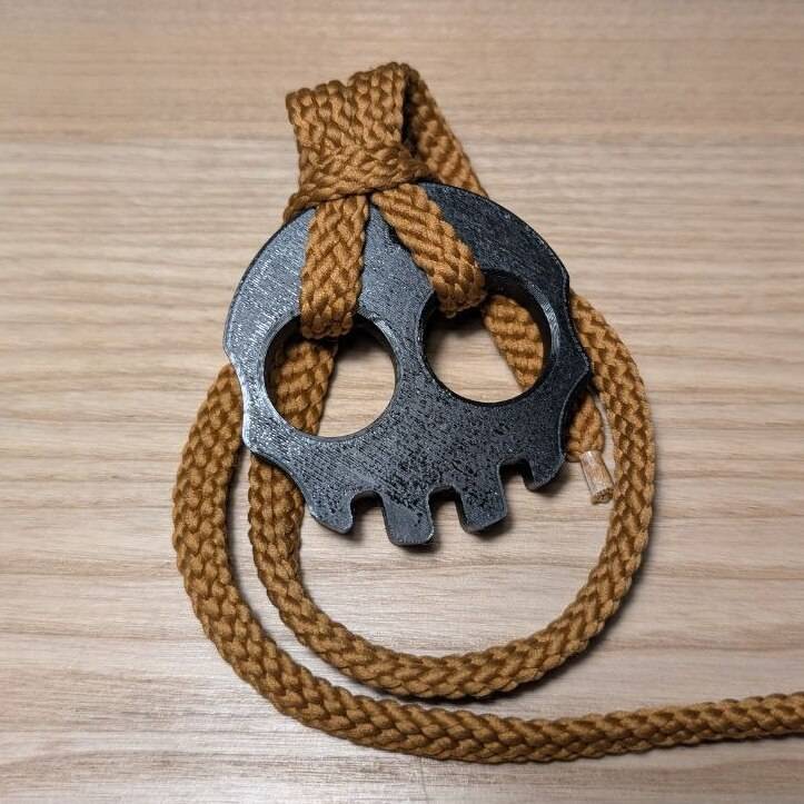 Tactical Fidget Keychain scull | 3D Printable Model