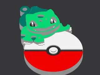 Bulbasaur pokemon keychain
