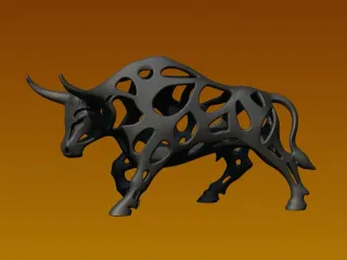 Bull - Voronoi - Art