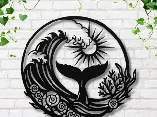WallArt - Nature Animal Wale