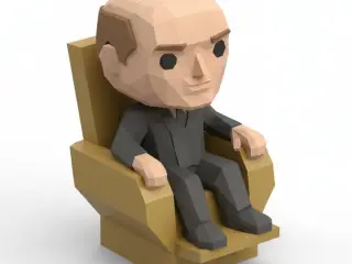 Professor X Chibi Figure 🧠🦸‍♂️