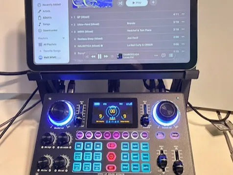 Console de streaming en direct