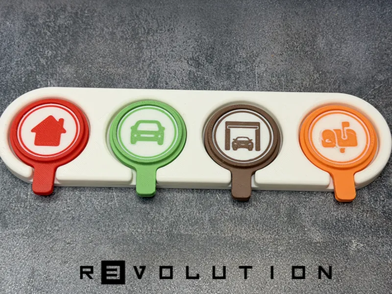 Magnetic Key Holder and Key Tags