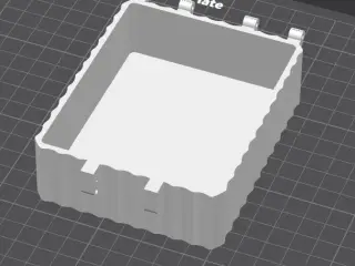 A simple box with tray and latch