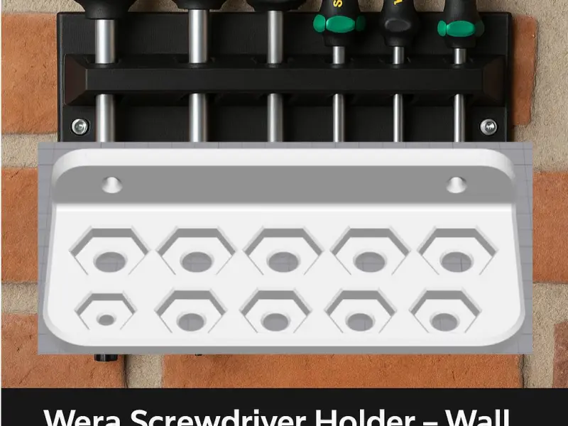 Wera Screwdriver Holder 3D Print Tool Holder Garage/ Toolbox