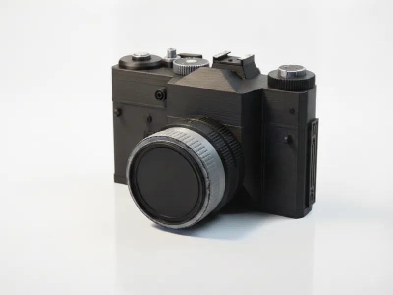 Modelo 3D Imprimible de Cámara Vintage para Fotografía