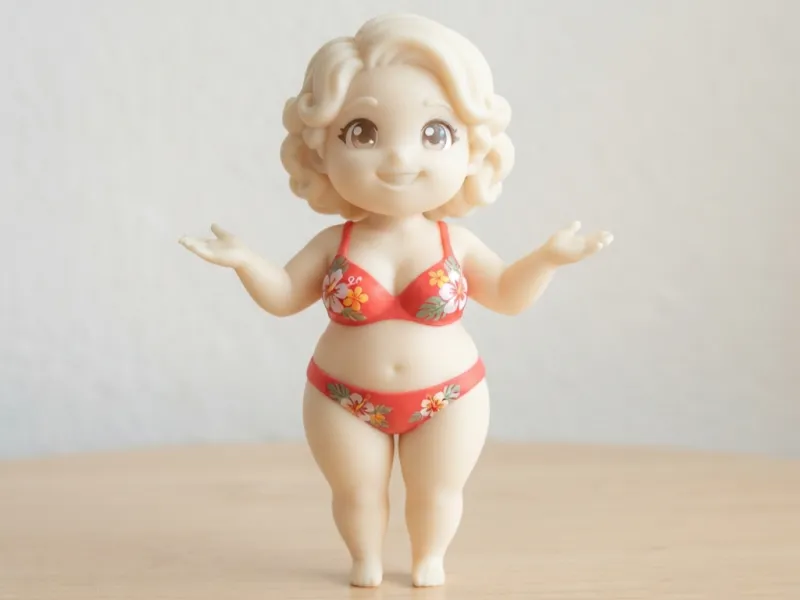 Bikini cu flori tropicale — Mărime mare