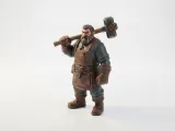 Mason Dwarf Warrior Fantasy Figurine 3D Printable-0