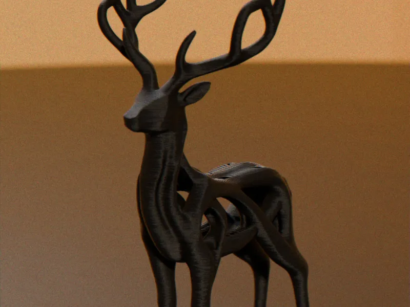 The Hollow Stag | Futuristic Organic Sculpture