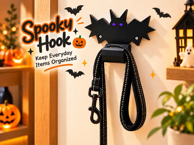 Spooky Bat Wall Hook – Halloween Organizer