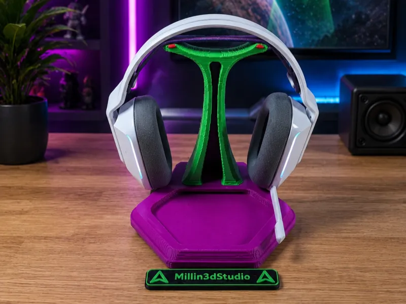 Suporte para Fones de Ouvido com Bandeja Inspirado no Alien Space Invader da Atari