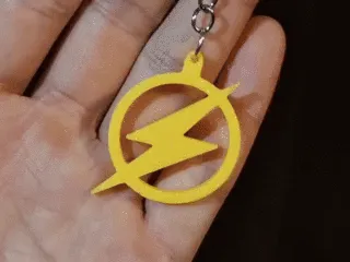 Flash logo keychain
