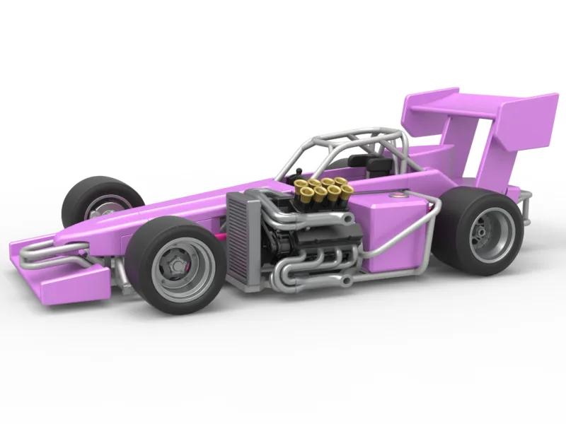 超改造フロントエンジンレーシングカー V2 スケール1:25