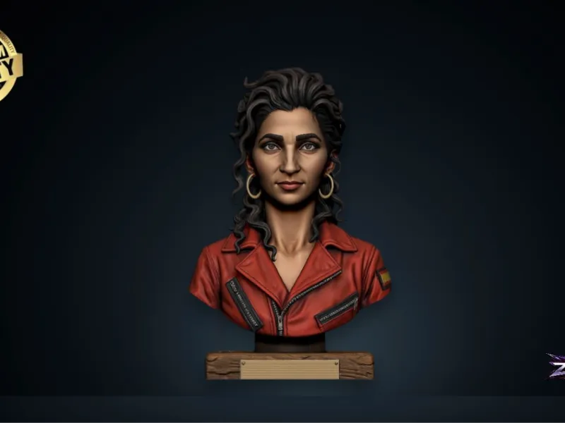 Nairobi STL La Casa de Papel Bust Sculpture 3D Printable Mod
