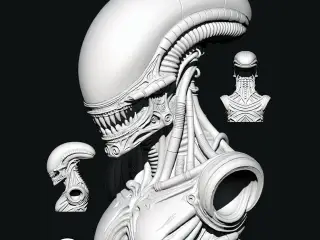 Busto versión Alien Xenomorfo
