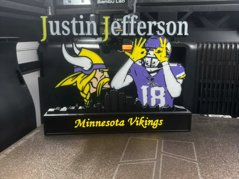 NFL - Minnesota Vikings  Justin Jefferson display