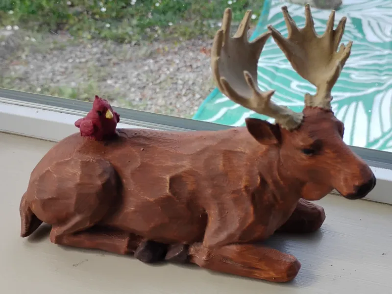 Decoración de Otoño de Alce Festivo