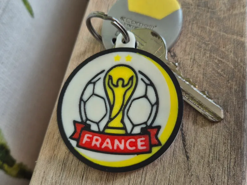 Porte-clés France ballon Coupe du monde
