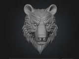 Bear head wall decor-0