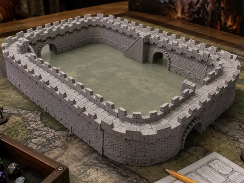 Modular City / Castle Walls - DND terrain