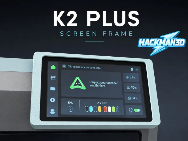 Creality K2 Plus Screen Frame | Display Bezel
