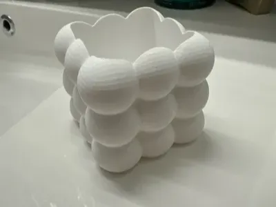 Bubble Aesthetic Cosmetic Storage Bin