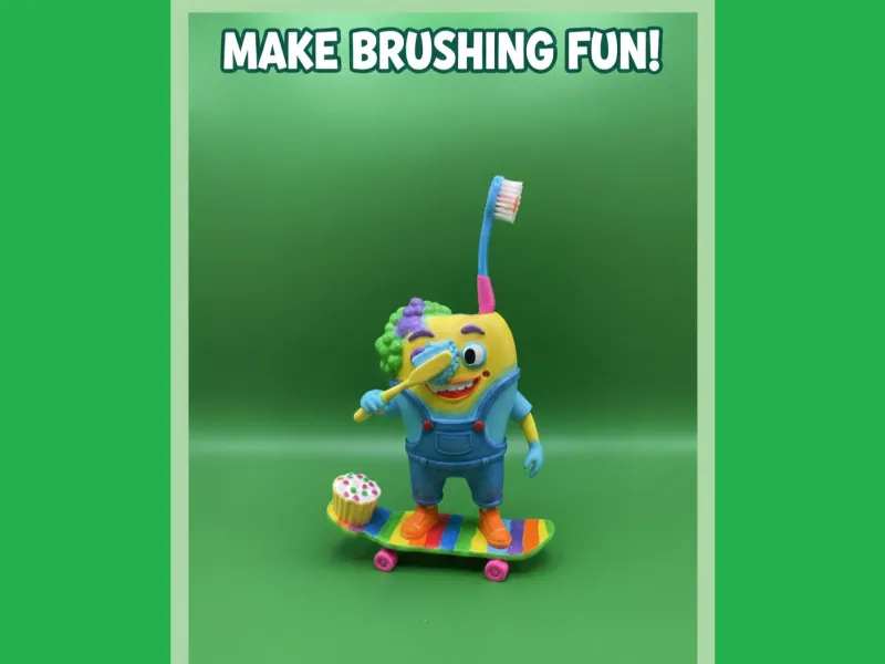 Toothbrush holder - Make Brushing Fun !