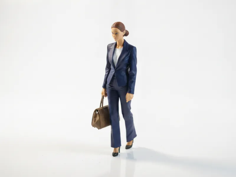 Office Lady Figurine Female Character 3D Printable
