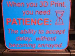 PATIENCE sign