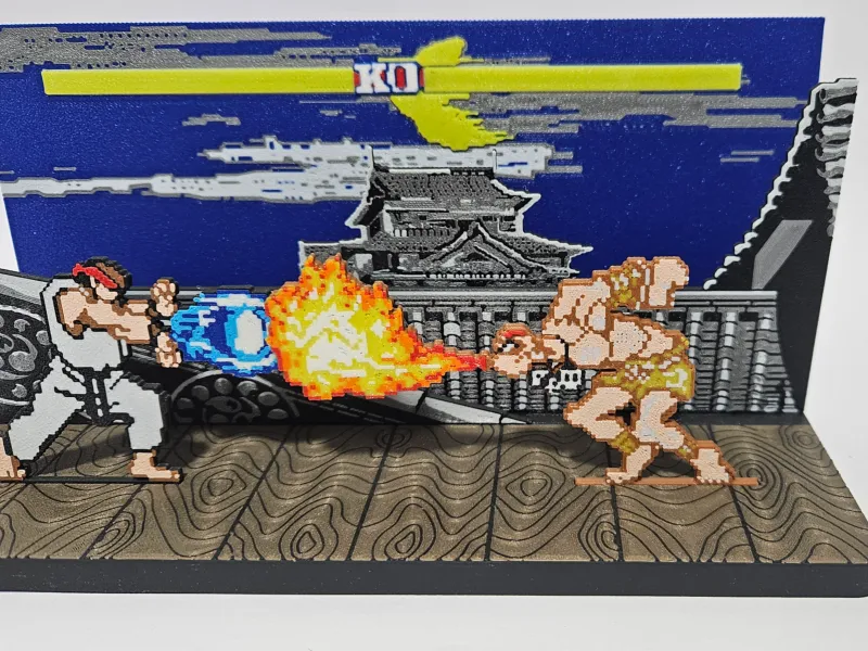 Dhalsim Street Fighter Diorama & Keychain