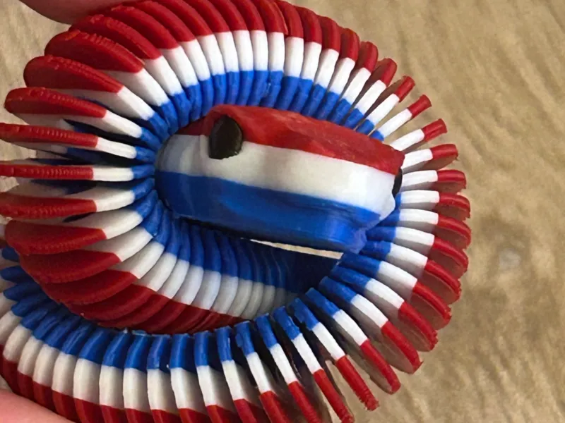 Hyper flexi 3-kleuren vlaggenslang