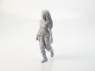 Commando Girl Figurine Star Wars 3D Printable