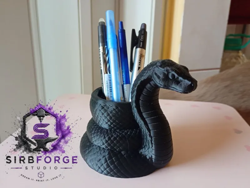 🐍✏️眼镜蛇笔筒🐍✏️