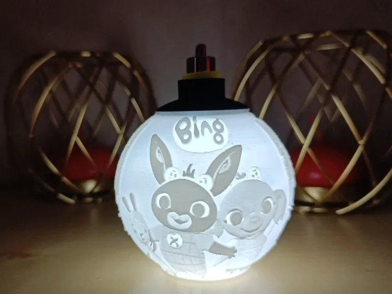 Bing Christmas Lithophane Ball