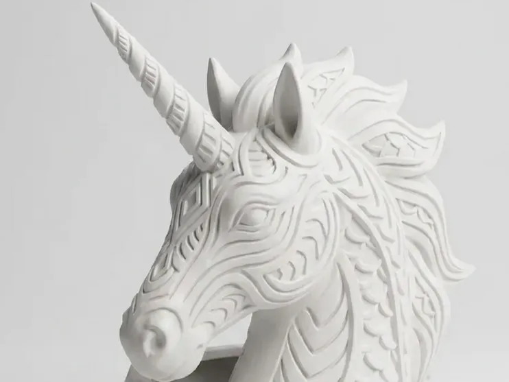 Unicorn Kopf, Hexa Design - Behälter