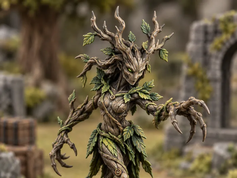 Dryad for tabletop RPG in 32 and 54 mm