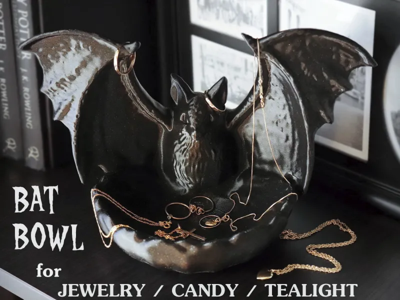 Gothic Bat Bowl