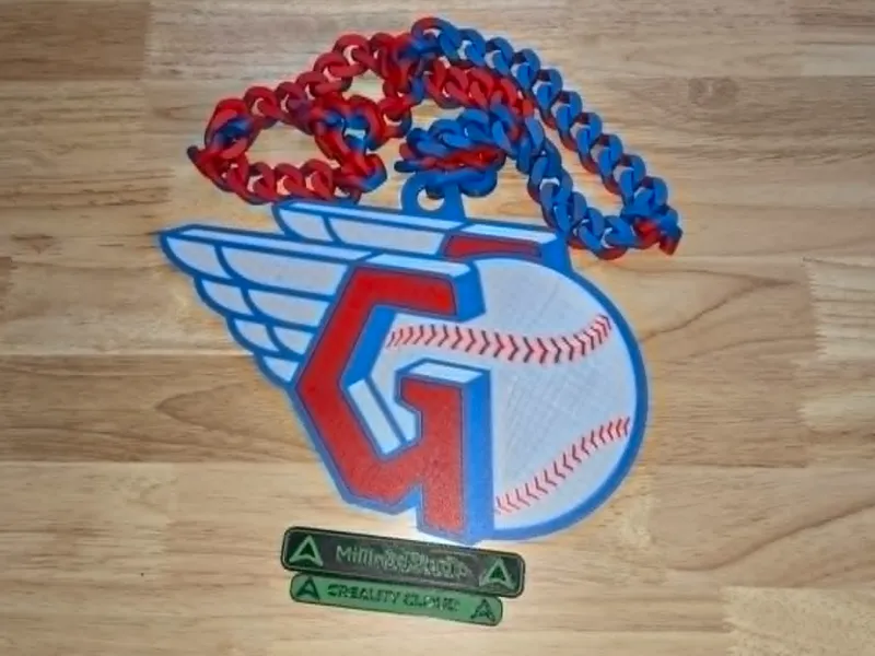 Catenina con logo dei Cleveland Guardians