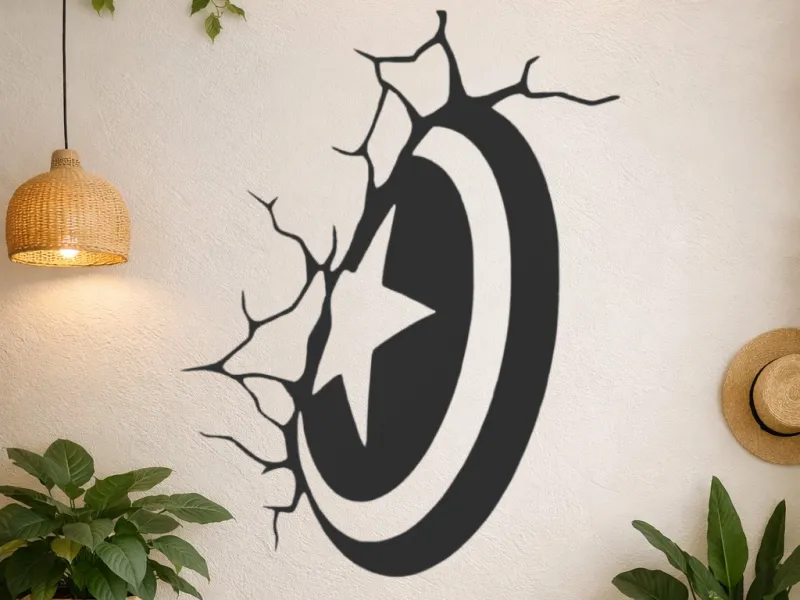 silueta escudo capitan america