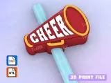 Straw Topper megaphone cheer-0