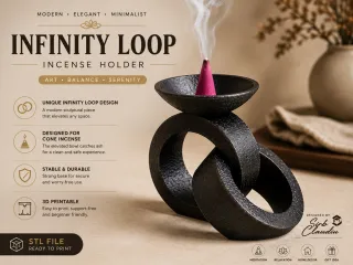 Infinity Loop Incense Holder