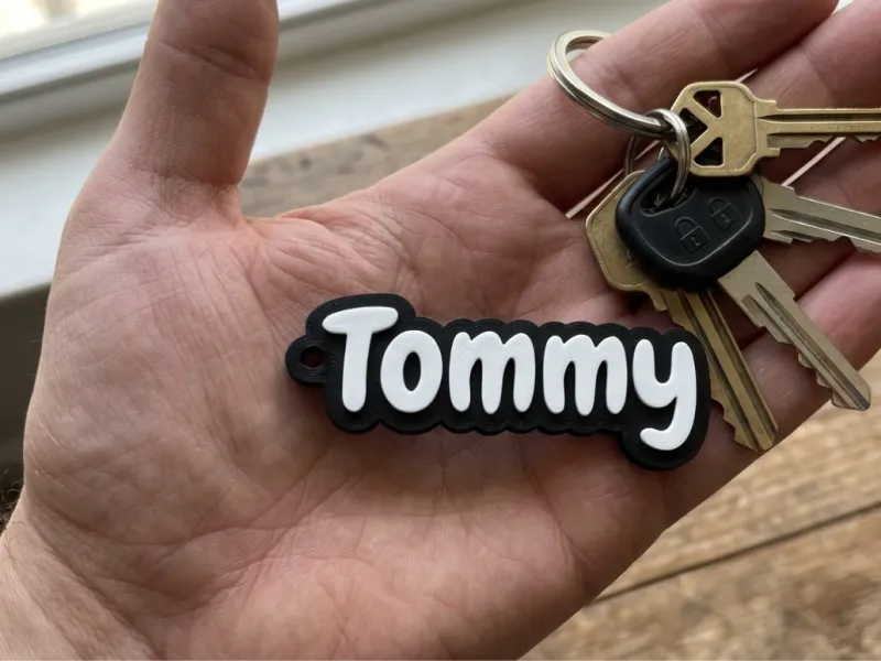 Sleutelhanger met naam Tommy
