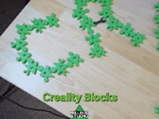 Creality Logo STEM Fidget Blocks. Build and Create