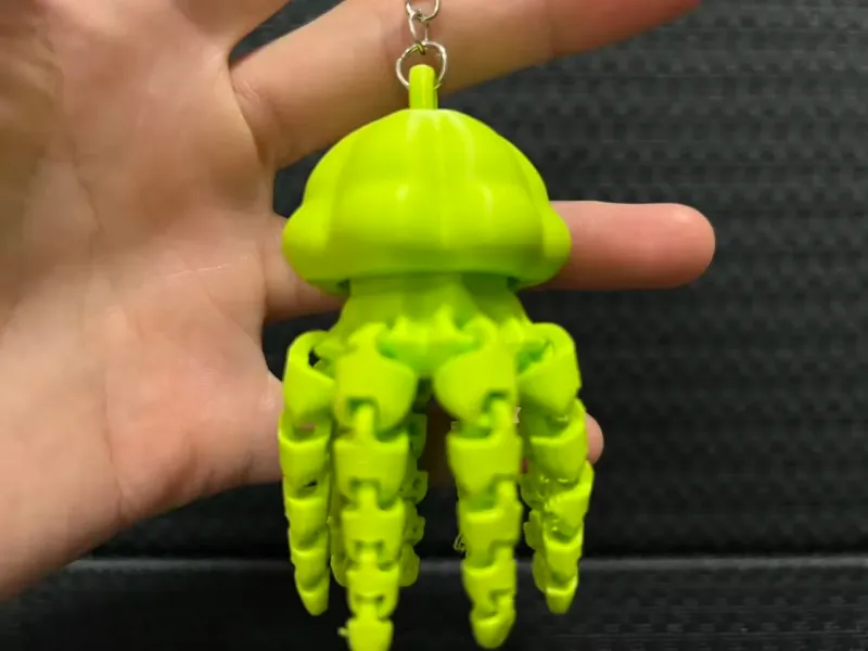 Jellyfish Clicker Keychain