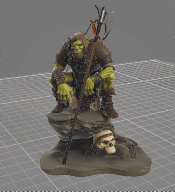 Goblin Fighter - Premium High-Detail Fantasy RPG Miniature-0
