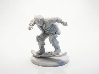 Marty McFly Hoverboard Figurine Movie 3D Printable